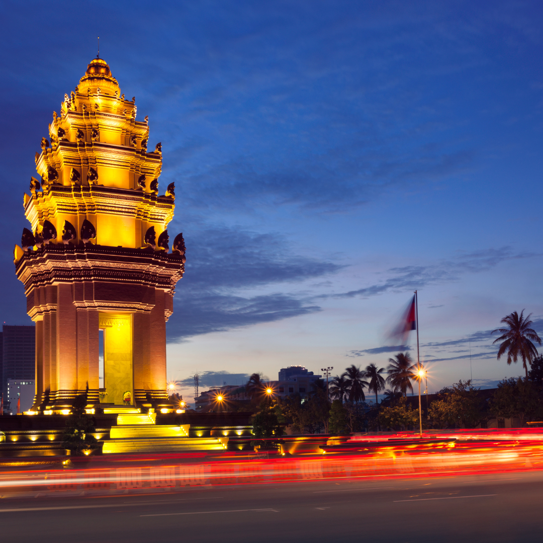 Arrival at Phnom Penh 